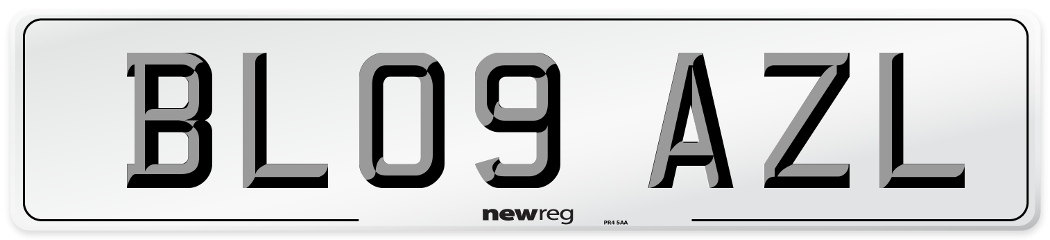 BL09 AZL Number Plate from New Reg